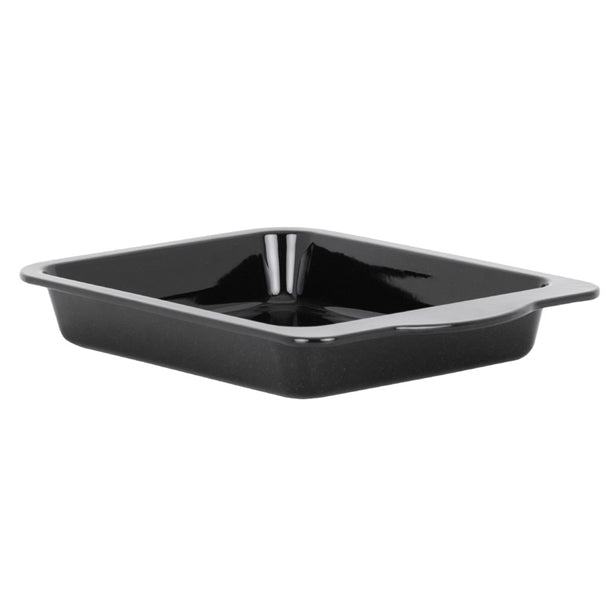 Wham Enamel Handled Roaster Black 300mm - FU143  Baker & Salt   