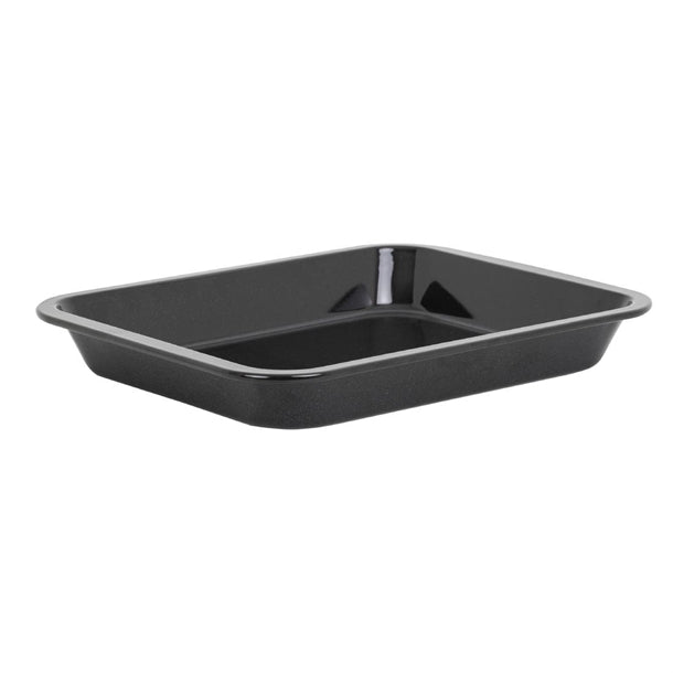 Wham Enamel Roaster Black 410mm - FU148  Baker & Salt   