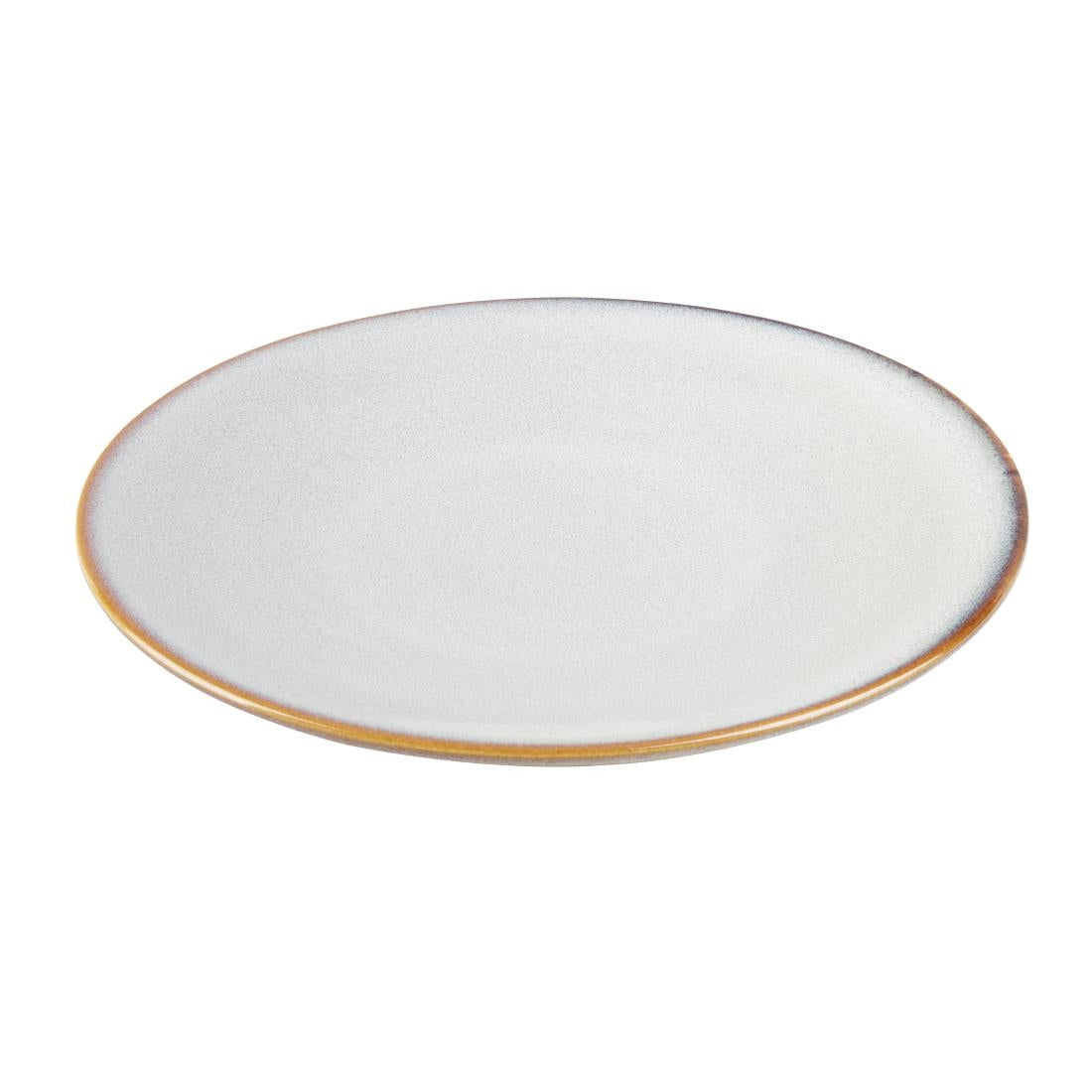 Olympia Drift Grey Plain Coupe Plates 230mm (Pack of 6) - FU188 Plates Olympia
