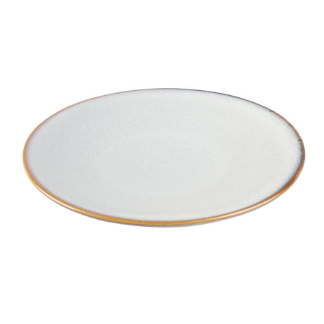 Olympia Drift Grey Plain Coupe Plates 230mm (Pack of 6) - FU188 Plates Olympia