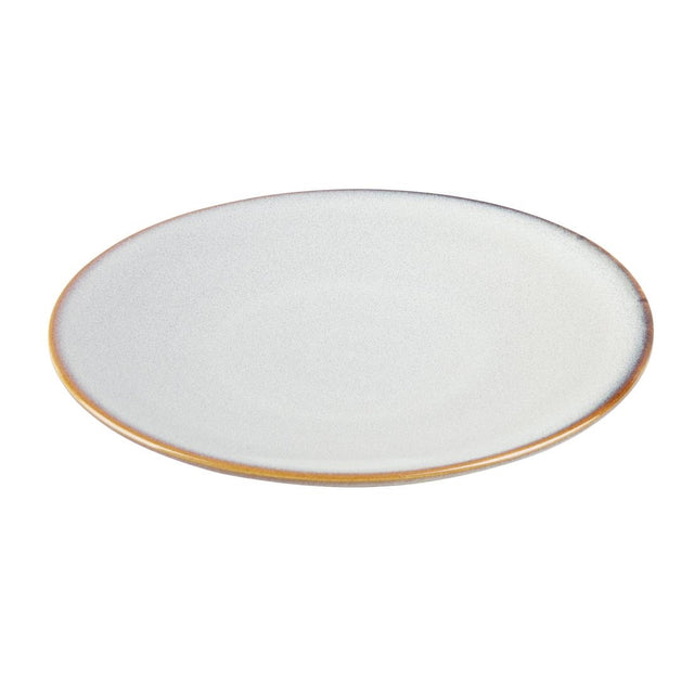 Olympia Drift Grey Plain Coupe Plates 230mm (Pack of 6) - FU188 Plates Olympia