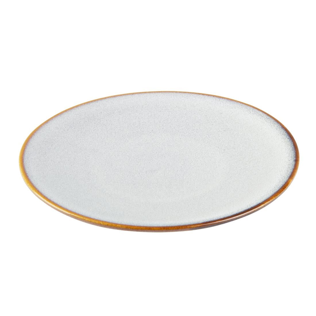 Olympia Drift Grey Plain Coupe Plates 180mm (Pack of 6) - FU189 Plates Olympia