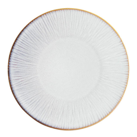 Olympia Drift Grey Embossed Coupe Plates 280mm (Pack of 4) - FU194 Plates Olympia
