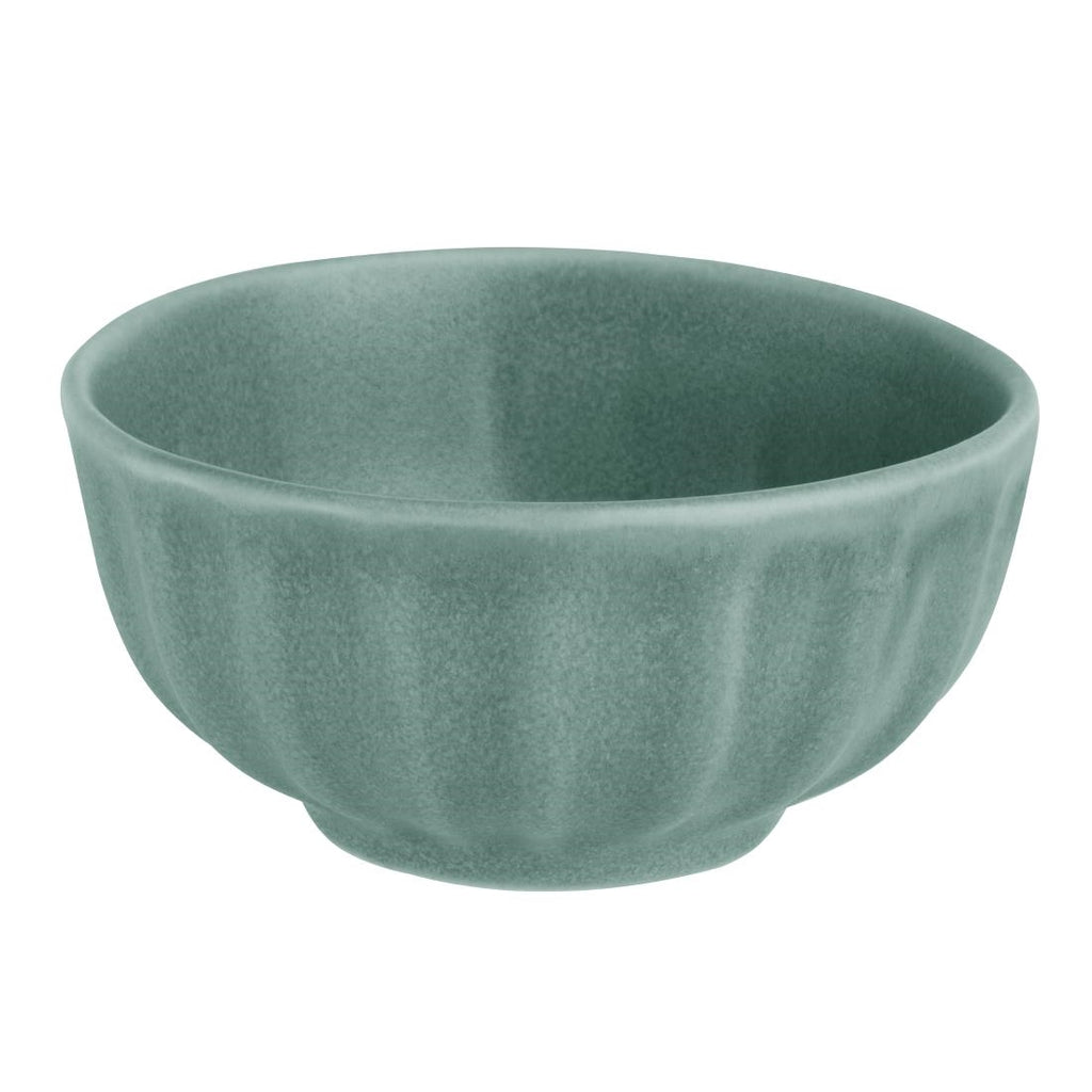 Olympia Corallite Deep Bowls Green 105mm (Pack of 12) - FU210 Bowls Olympia