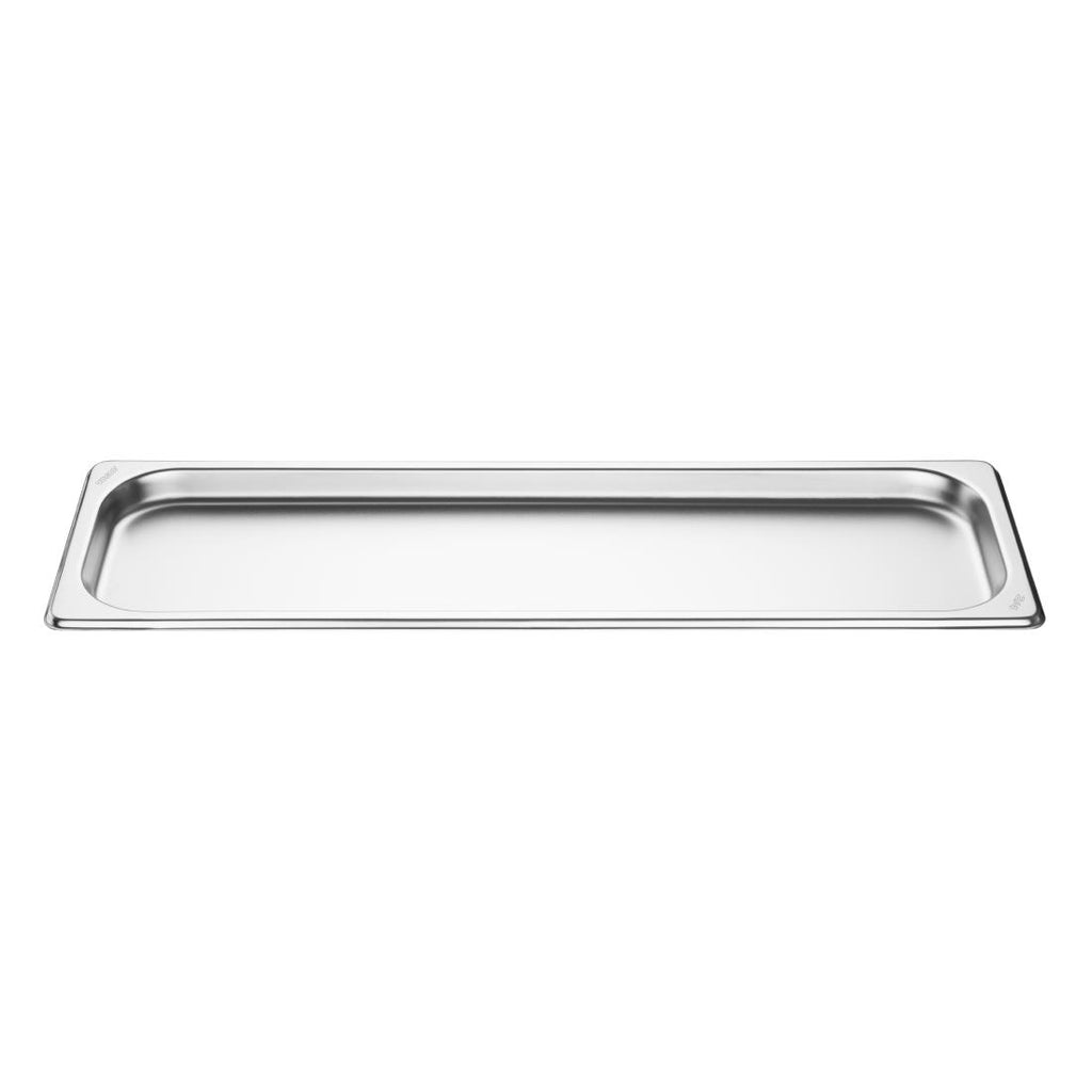 Vogue Stainless Steel Gastronorm 2/4 Tray 20mm - FU260  Vogue   