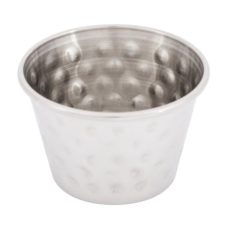 Olympia Hammered Stainless Steel Sauce Cups 70ml (Pack of 12) - FU289 Cups and Mugs Olympia