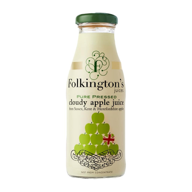 Folkington's Juices Apple Glass Bottle 250ml (Pack of 12) - FU462  Folkington's Juices   