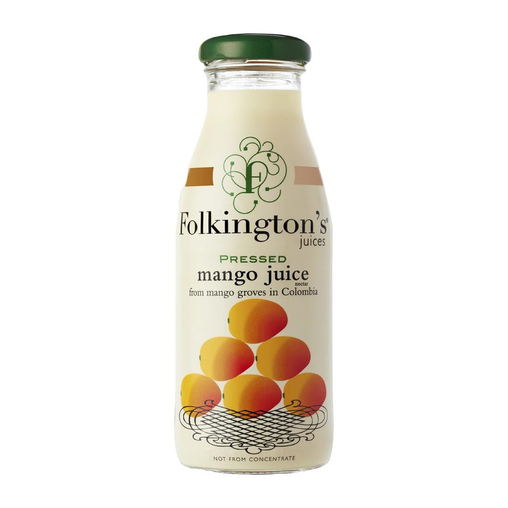 Folkington's Juices Mango Glass Bottle 250ml (Pack of 12) - FU463  Folkington's Juices   
