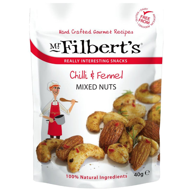 Mr Filbert's Chilli & Fennel Mixed Nuts 40g (Pack of 20) - FU480  Mr Filbert's   
