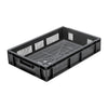 Grey Perforated Stacking Container Medium 600x400x120mm - FU497  Fletcher   