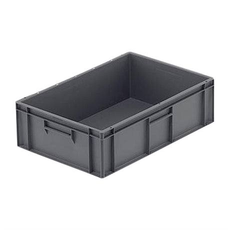 Grey Solid Stacking Container Large 600x400x175mm - FU498  Fletcher   