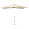 Bolero Seville Square Parasol 2x3m Cream - FU505 Parasols and Sunloungers Bolero