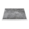 Bolero Dark Stone Effect Outdoor Tempered Glass Table Top White Trim - 700mm - FU517 Stone Effect Table Tops Bolero   