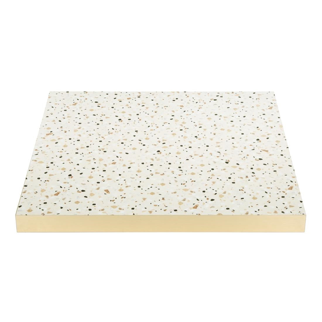 Bolero Terrazzo Style Square Table Top 700x700mm - FU519 Stone Effect Table Tops Bolero   