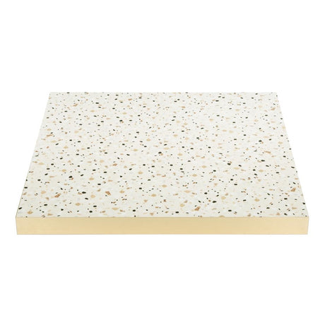 Bolero Terrazzo Style Square Table Top 700x700mm - FU519 Stone Effect Table Tops Bolero   