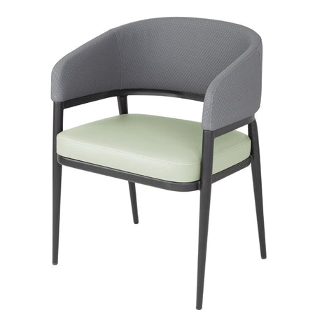 Bolero Meridian Interior Chairs - Pistachio Grey (Pack of 2) - FU520 All Chairs Bolero   