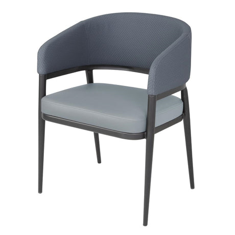 Bolero Meridian Interior Chairs - Stone Blue (Pack of 2) - FU521 All Chairs Bolero   