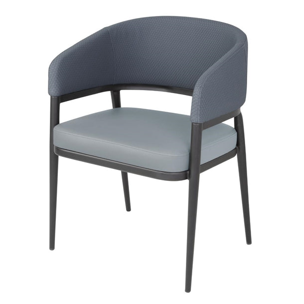 Bolero Meridian Interior Chairs - Stone Blue (Pack of 2) - FU521 All Chairs Bolero   