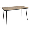 Bolero Santorini Rectangular Table Wood Effect 1400mm - FU536 Faux Wooden Tables Bolero   