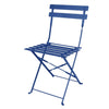 Bolero Perth Pavement Style Folding Chairs Dark Navy (Pack of 2) - FU541  Bolero   
