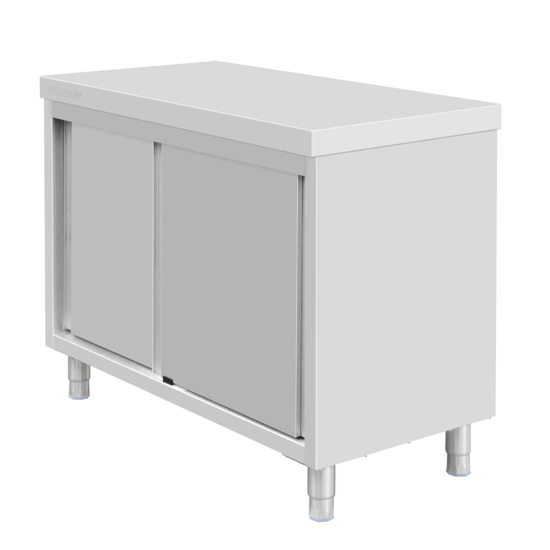 Vogue Standing Floor Cupboard Stainless Steel 900x1200x600mm - FU585  Vogue   