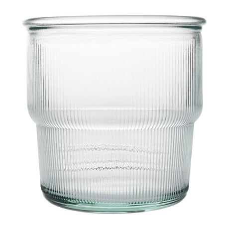 Olympia Recycled Glass Ribbed Stackable Tumblers 300ml (Pack of 6) - FU597 Utopia Hi Balls and Tumblers Olympia   