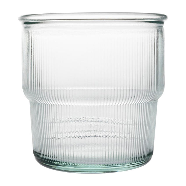 Olympia Recycled Glass Ribbed Stackable Tumblers 300ml (Pack of 6) - FU597 Utopia Hi Balls and Tumblers Olympia   