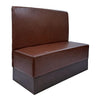 Single Booth in Bison Espresso Vinyl - FU643 Booths Everyday   