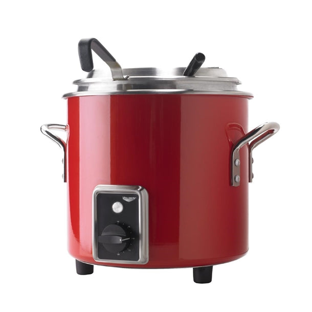 Vollrath Heat and Hold Retro Soup Kettle Red 7217455 - FU775  Vollrath   