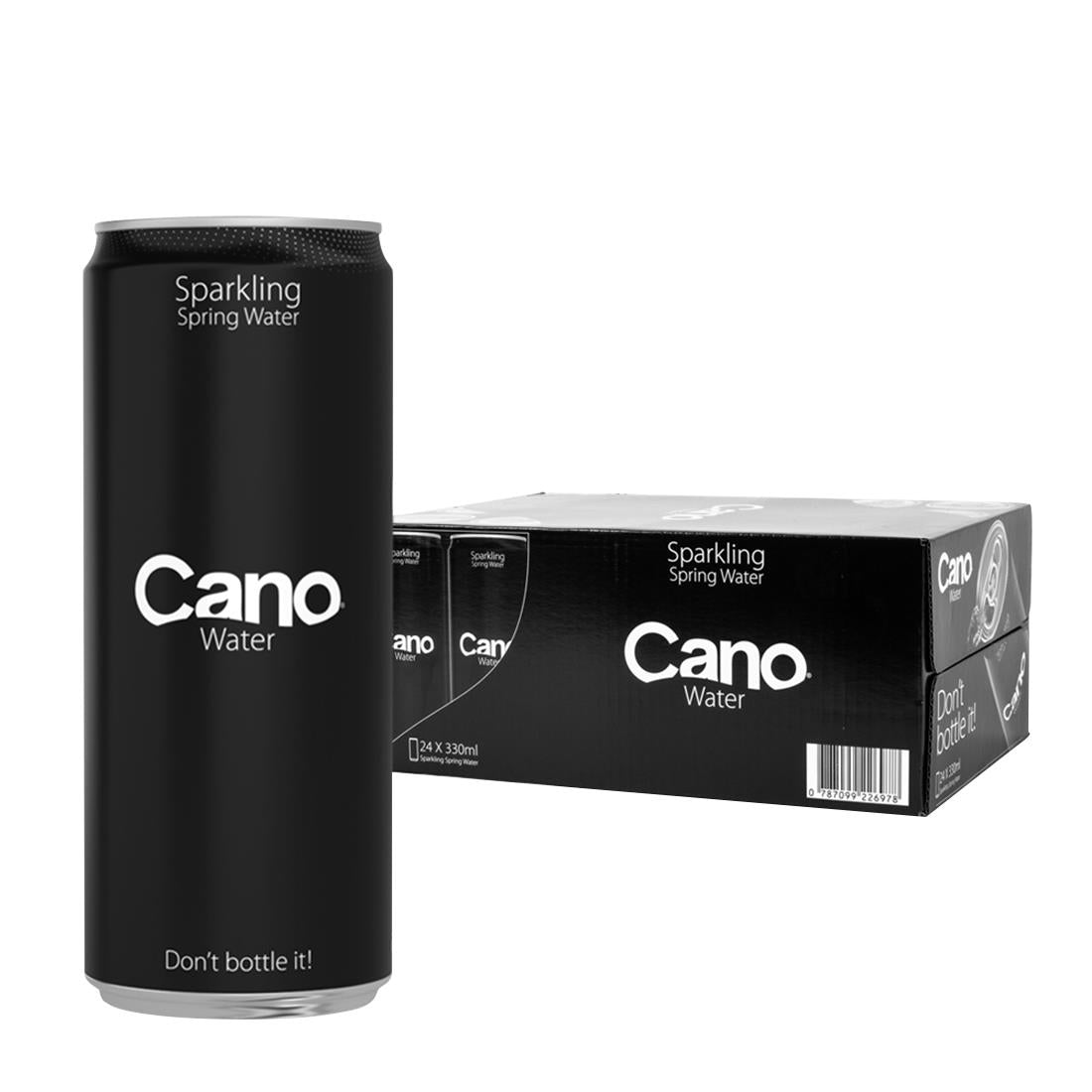 Cano Water Sparkling Cans 330ml (Pack of 24) - FU937  Cano   