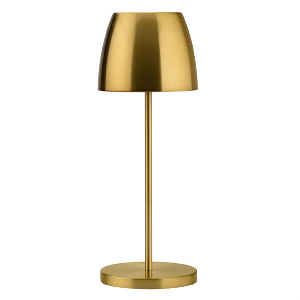 Utopia Montserrat LED Cordless Table Lamp 300mm Brushed Gold (Pack of 6) - FU985  Utopia   