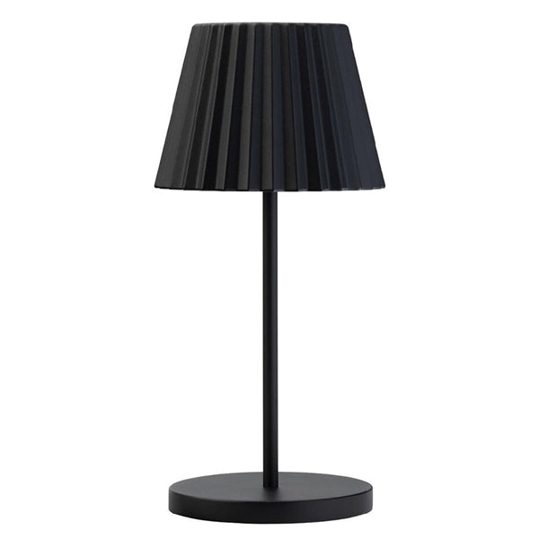 Utopia Dominica LED Cordless Table Lamp 260mm Black (Pack of 6) - FU988  Utopia   