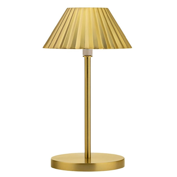 Utopia Aruba LED Cordless Table Lamp 230mm Brushed Gold (Pack of 6) - FU994  Utopia   