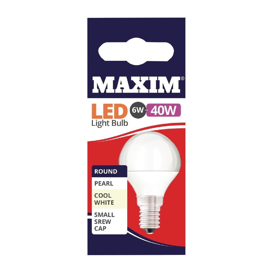 Maxim LED Round SES Cool White Light Bulb 6/40w - FW515  Status   