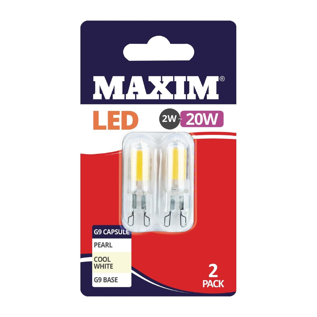 Maxim LED G9 Cool White Light Bulb 2/20w (Pack of 2) - FW517  Status   