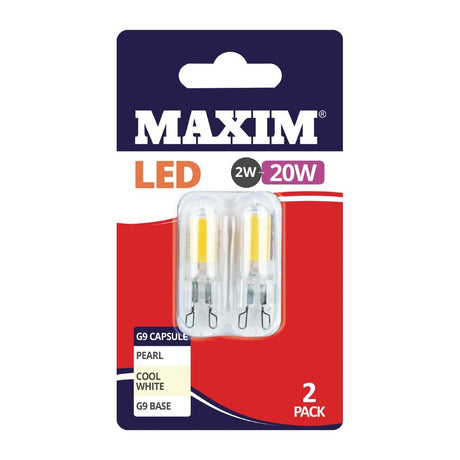 Maxim LED G9 Cool White Light Bulb 2/20w (Pack of 2) - FW517  Status   