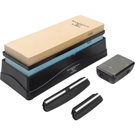 Rockingham Forge Ceramic Stone Combination (Coarse/ Medium) Sharpening Kit - FW537  Rockingham Forge   