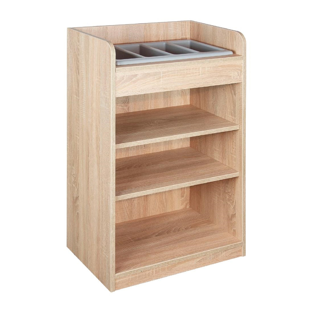Cutlery Stand Oak Finish - FW540  YCR   