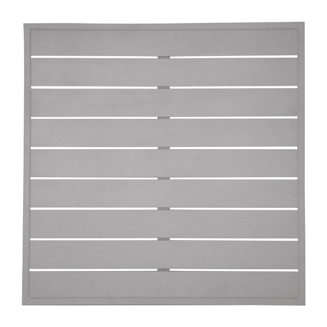 Bolero Aluminium Square Table Top Light Grey 700mm - FW598 Aluminium Table Tops Bolero   