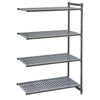 Cambro Camshelving Basics Plus Add-On Unit 4 Tier With Vented Shelves 1830H x 870W x 460D mm - FW612  Cambro   