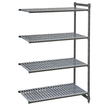 Cambro Camshelving Basics Plus Add-On Unit 4 Tier With Vented Shelves 1830H x 1328W x 460D mm - FW615  Cambro   