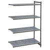 Cambro Camshelving Basics Plus Add-On Unit 4 Tier With Vented Shelves 1830H x 870W x 540D mm - FW618  Cambro   