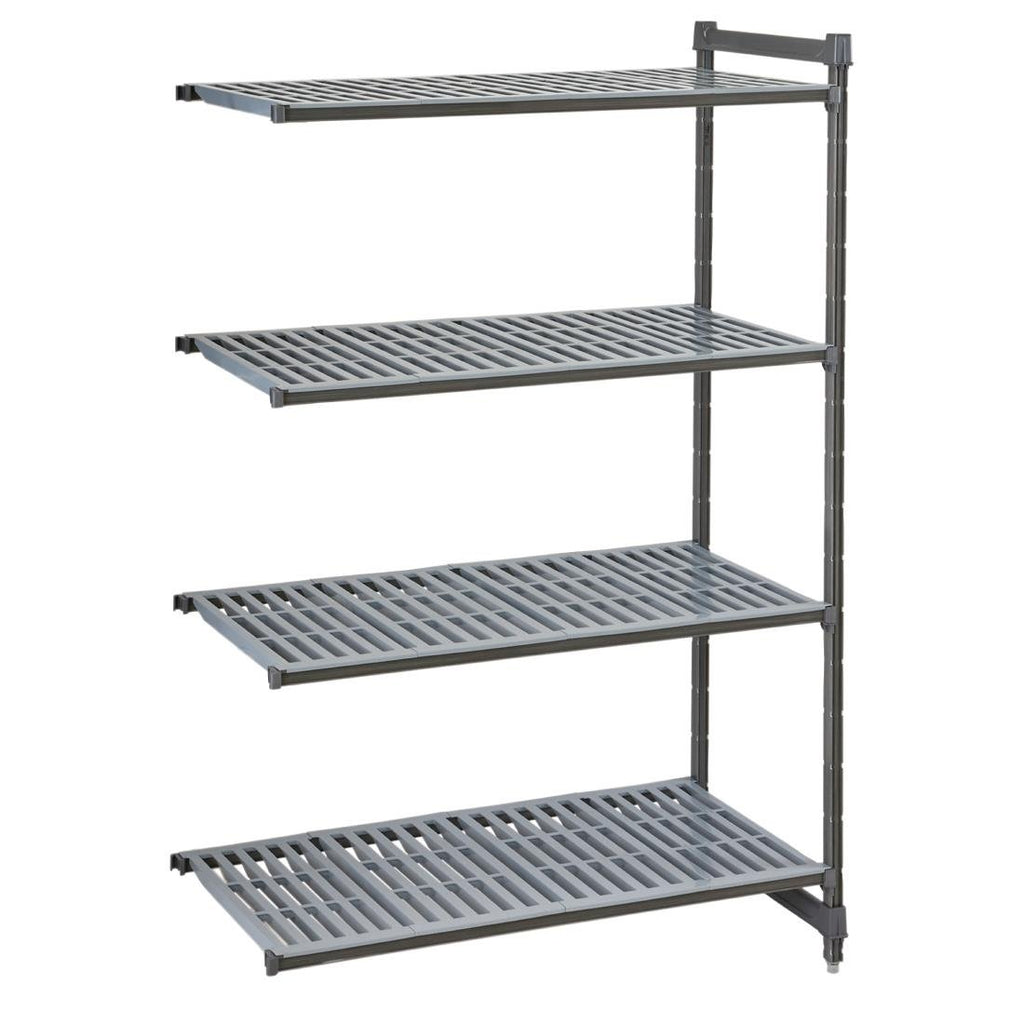 Cambro Camshelving Basics Plus Add-On Unit 4 Tier With Vented Shelves 1830H x 1328W x 540D mm - FW621  Cambro   