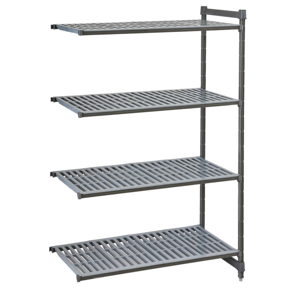 Cambro Camshelving Basics Plus Add-On Unit 4 Tier With Vented Shelves 1630H x 1480W x 540D mm - FW657  Cambro   