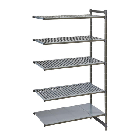 Cambro Camshelving Basics Plus Add-On Unit 5 Tier With Vented Shelves 2140H x 870W x 540D mm - FW664  Cambro   