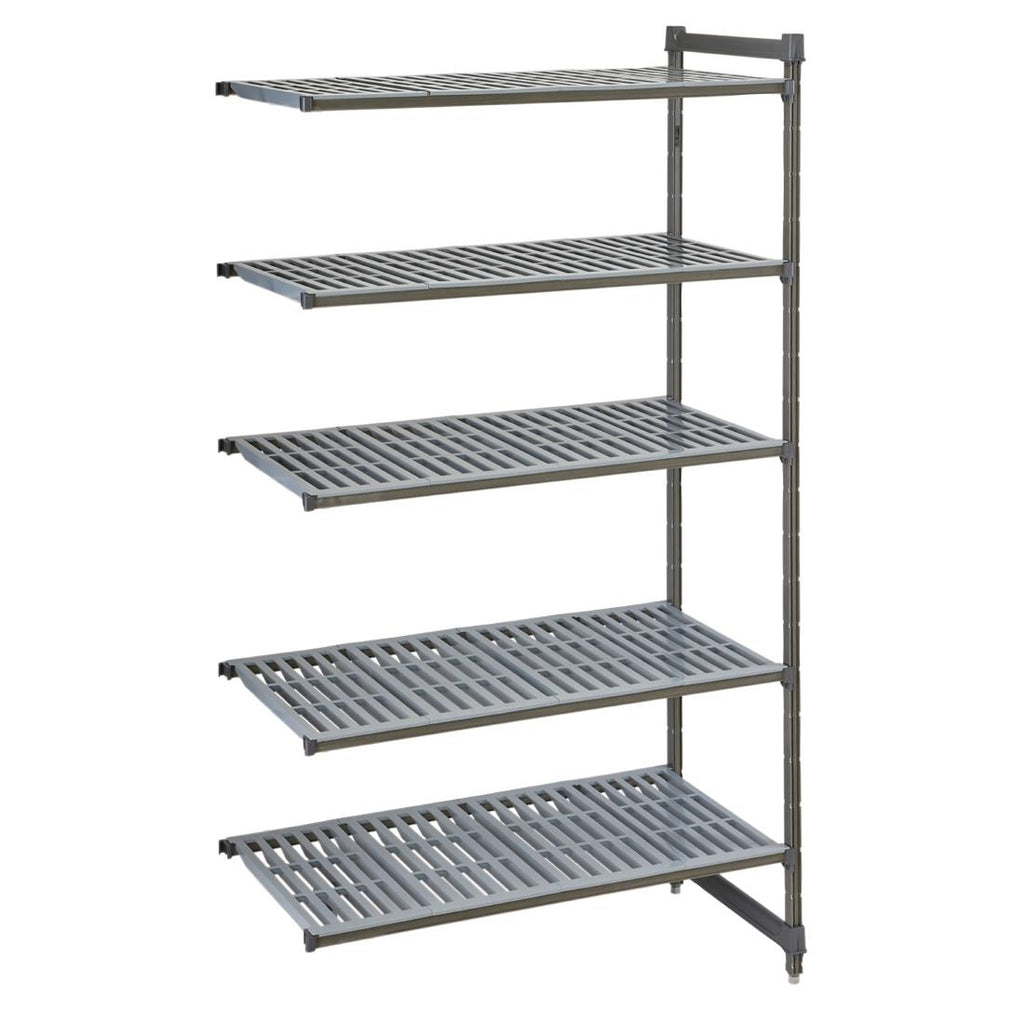 Cambro Camshelving Basics Plus Add-On Unit 5 Tier With Vented Shelves 2140H x 1480W x 540D mm - FW666  Cambro   