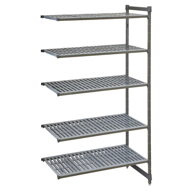 Cambro Camshelving Basics Plus Add-On Unit 5 Tier With Vented Shelves 2140H x 1480W x 540D mm - FW666  Cambro   
