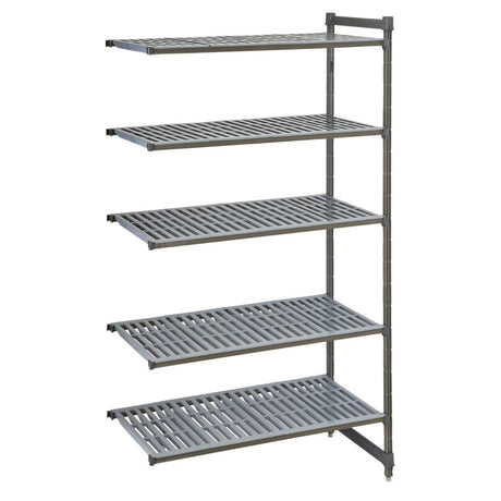 Cambro Camshelving Basics Plus Add-On Unit 5 Tier With Vented Shelves 2140H x 1175W x 610D mm - FW668  Cambro   