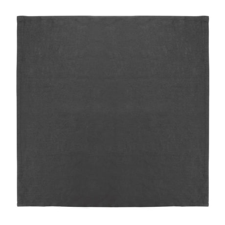 Olympia Linen Table Napkin Black 400x400mm (Pack of 12) - FW697  Olympia   
