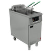 Falcon 400 Series Single Pan Twin Basket Electric Fryer with Filtration & Fryer Angel - FW750  Falcon   